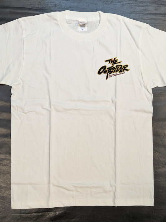 THE OUTSIDER ワンポイントロゴTシャツ①(ホワイト)