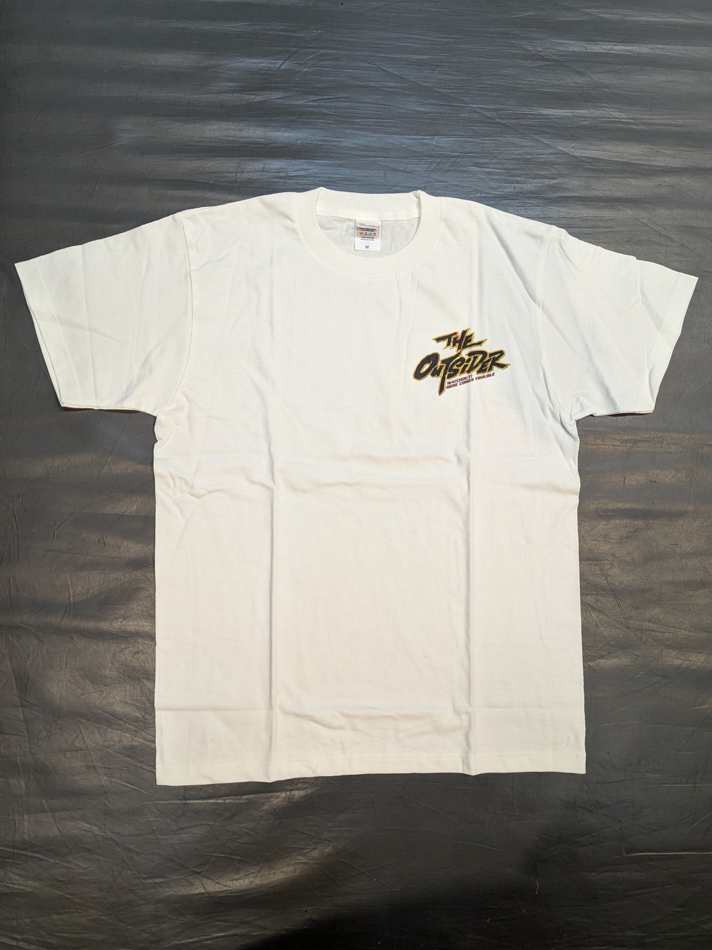 THE OUTSIDER ワンポイントロゴTシャツ①(ホワイト)
