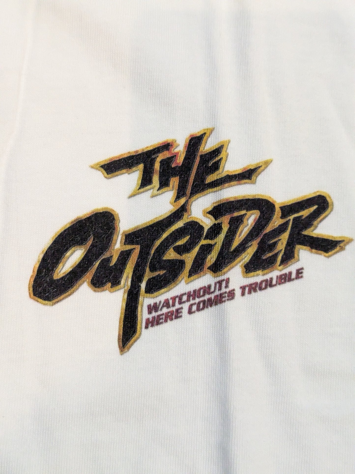 THE OUTSIDER ワンポイントロゴTシャツ①(ホワイト)