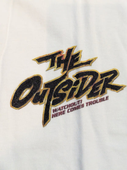 THE OUTSIDER ワンポイントロゴTシャツ①(ホワイト)