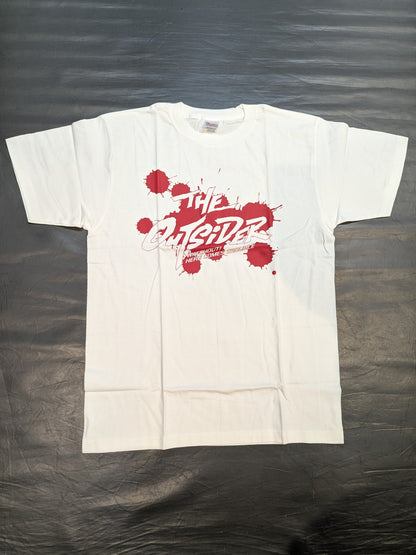 THE OUTSIDER「WATCHOUT! HERE COMES TROUBLE」Tシャツ④(ホワイト)