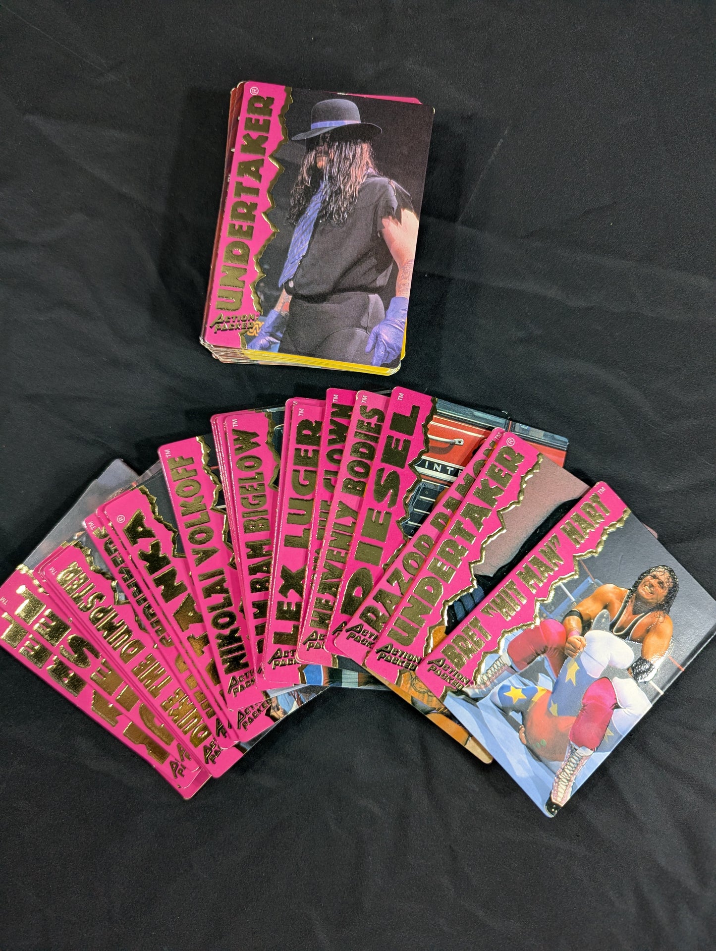 1995 WWF Action Packed 24K フルコンプリート42枚セット