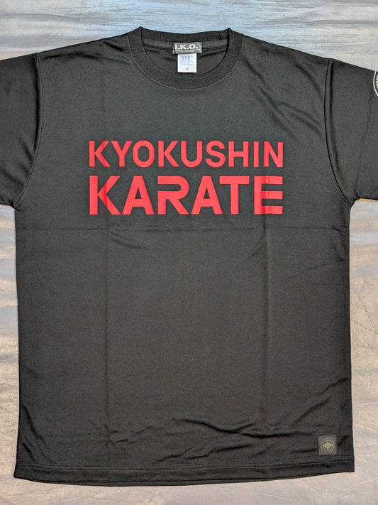 極真 ドライTシャツ①(ブラック)