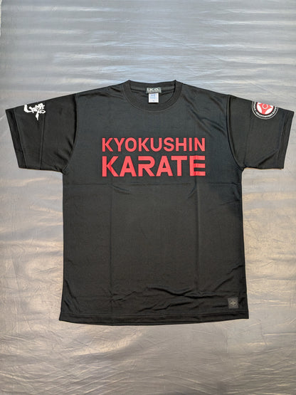 極真 ドライTシャツ①(ブラック)