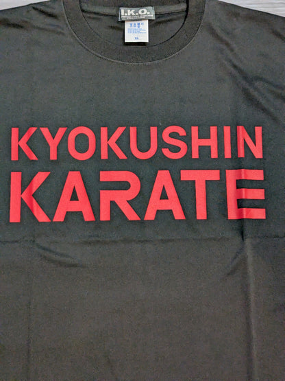 極真 ドライTシャツ①(ブラック)