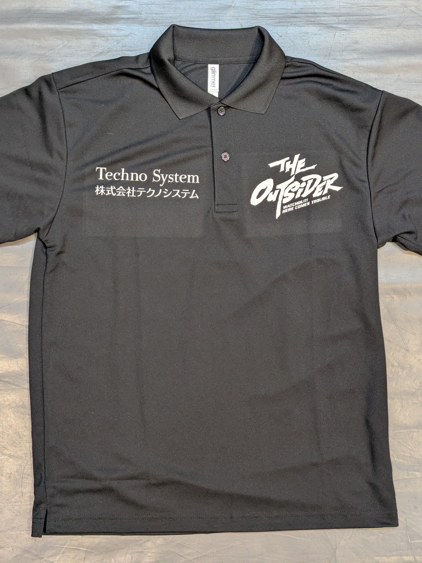 THE OUTSIDER Dry Polo Shirt (Black)