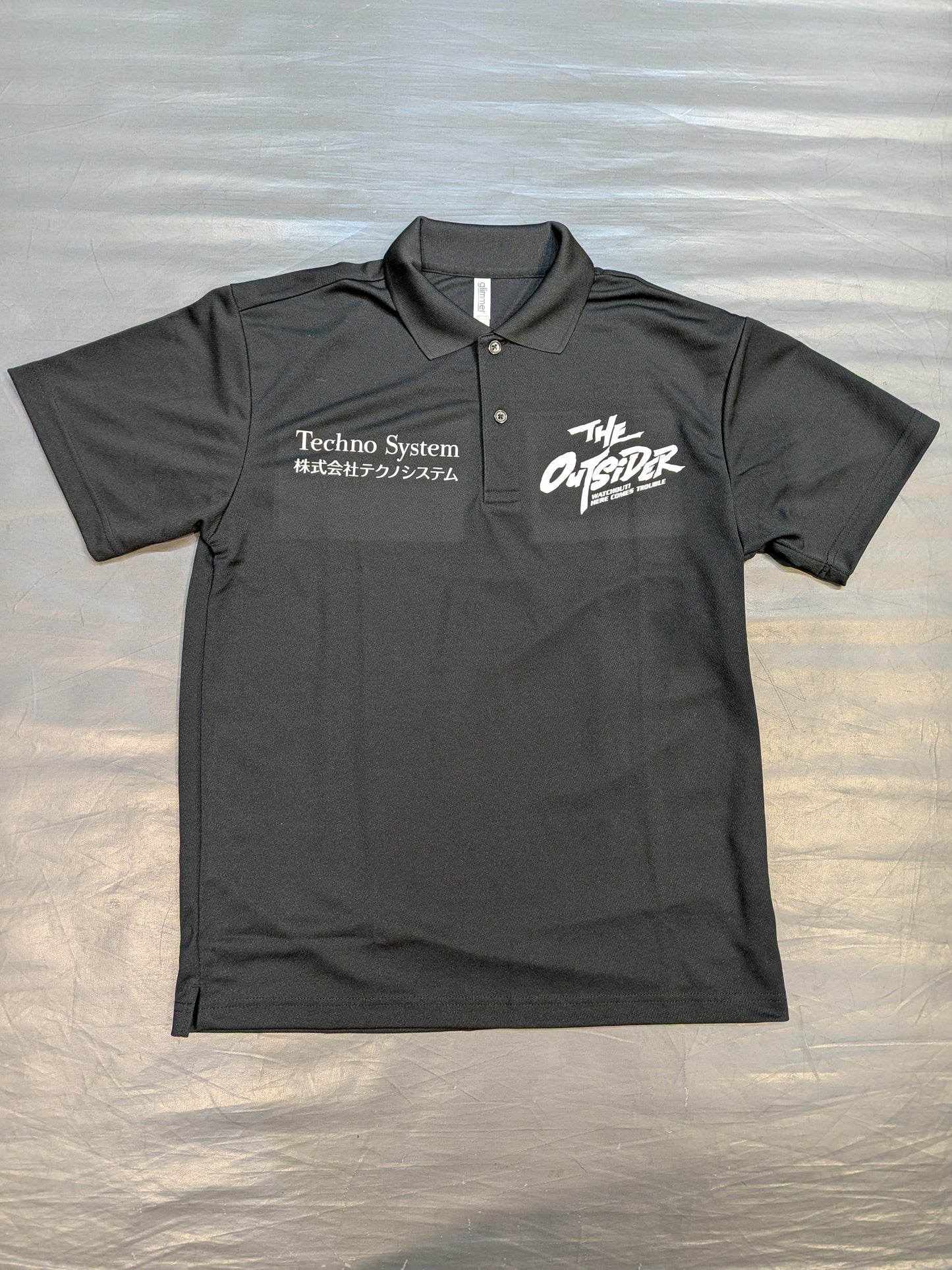 THE OUTSIDER Dry Polo Shirt (Black)