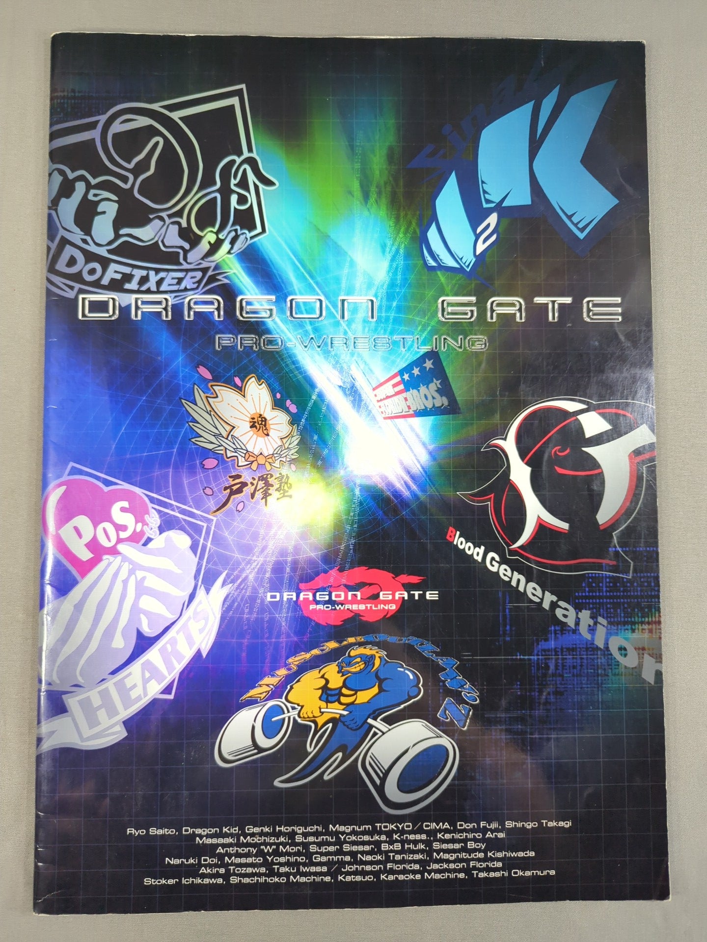 [6 fighters hand signed autograph 2006 Dragon Gate Official Pamphlet (1)