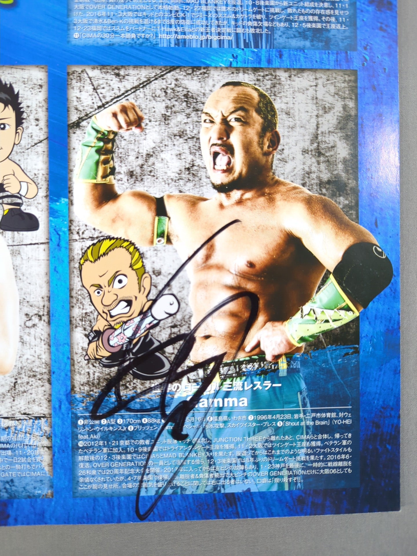 DMD LAND in JAPAN サイン全員入りポスター 6選手直筆サイン入り】2018 DRAGON GATE OFFICIAL PAMPHLET Vol.65