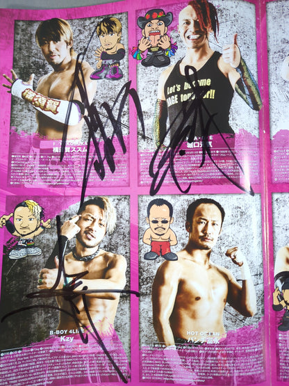 【6選手直筆サイン入り】2018 DRAGON GATE OFFICIAL PAMPHLET Vol.65