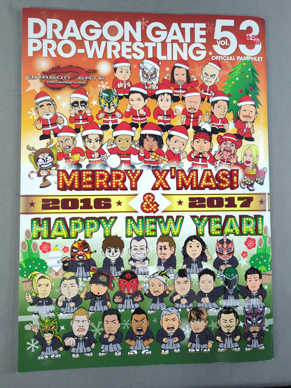 [Jimmy Kness J.K.S hand signed autograph] 2016-2017 DRAGON GATE OFFICIAL PAMPHLET Vol.53