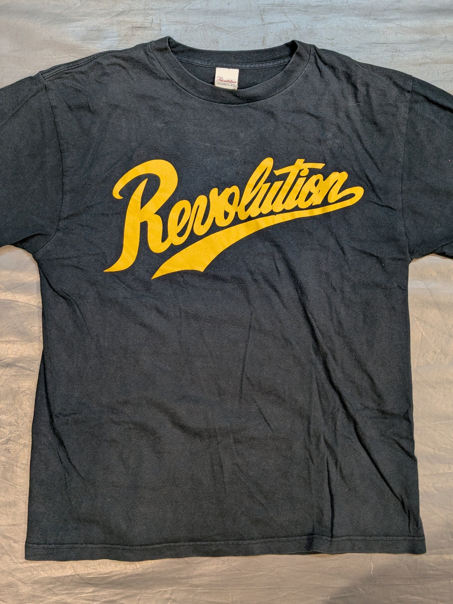 天龍源一郎「Revolution」Tシャツ②(ブラック×イエロー)