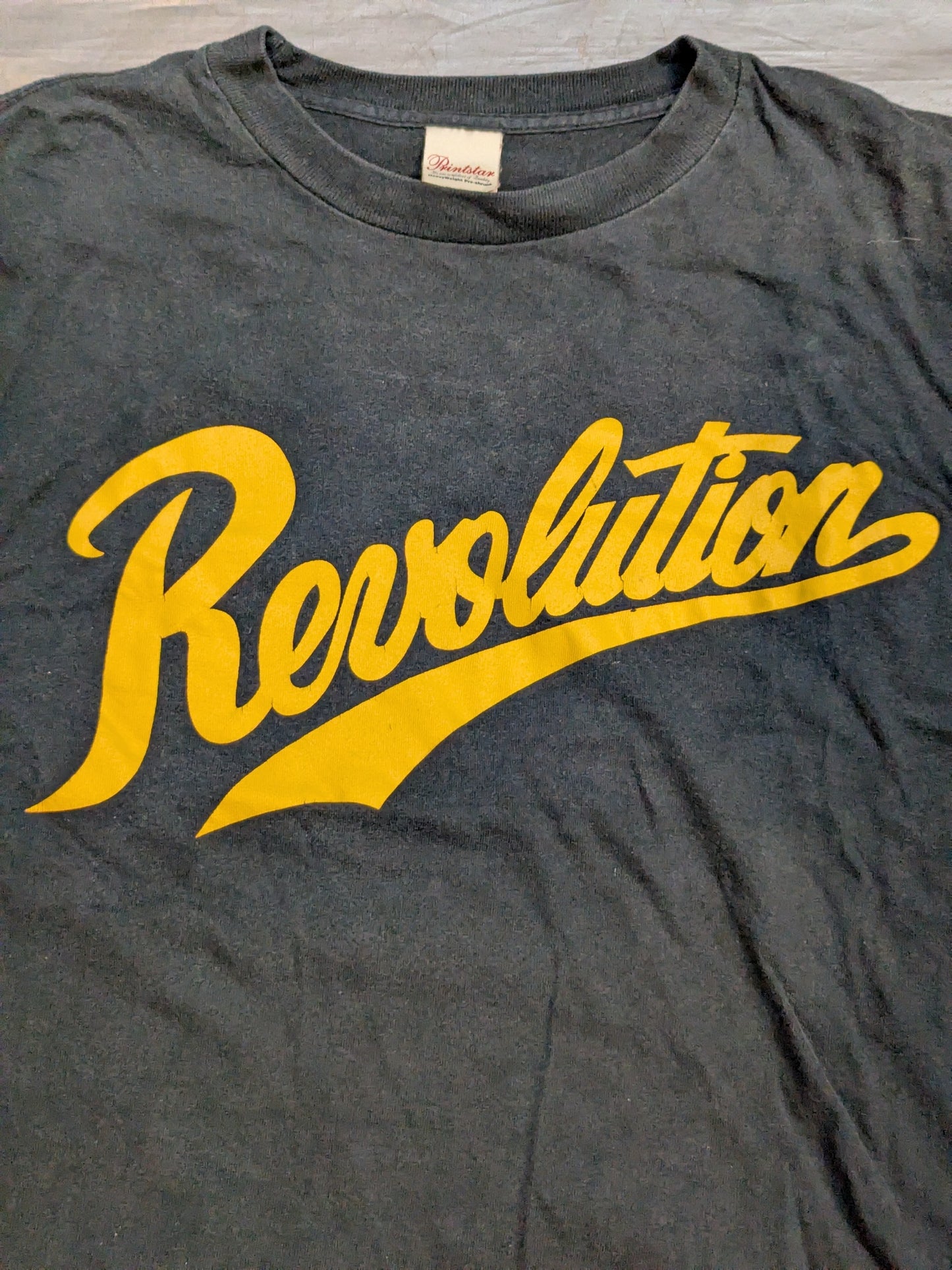 天龍源一郎「Revolution」Tシャツ②(ブラック×イエロー)