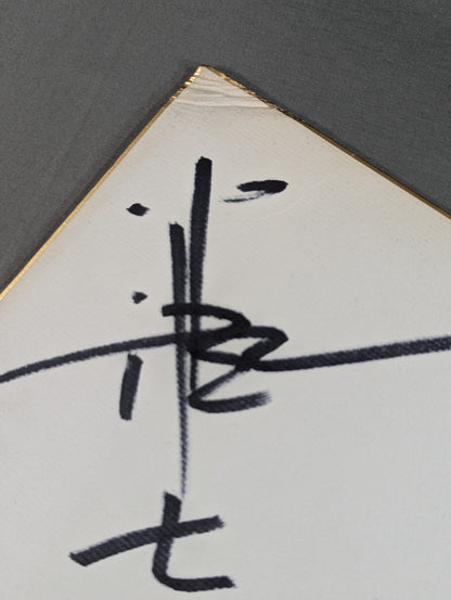 Yoshiaki Yatsu (Japan Pro-wrestling) Shikishi ( Autograph board )  Corporation)