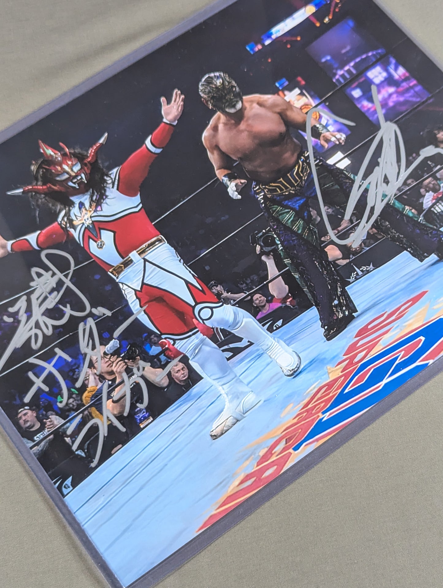 ★JSA★ Great Muta& Jushin Thunder Liger  2 hand signed autographs Pro-Photo 