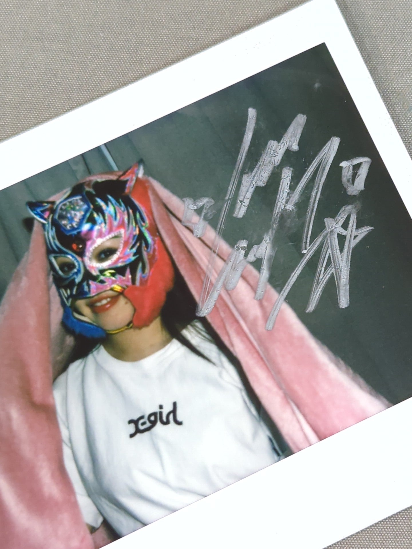 STARLIGHT KID  hand signed autograph  Cheki (G-4)