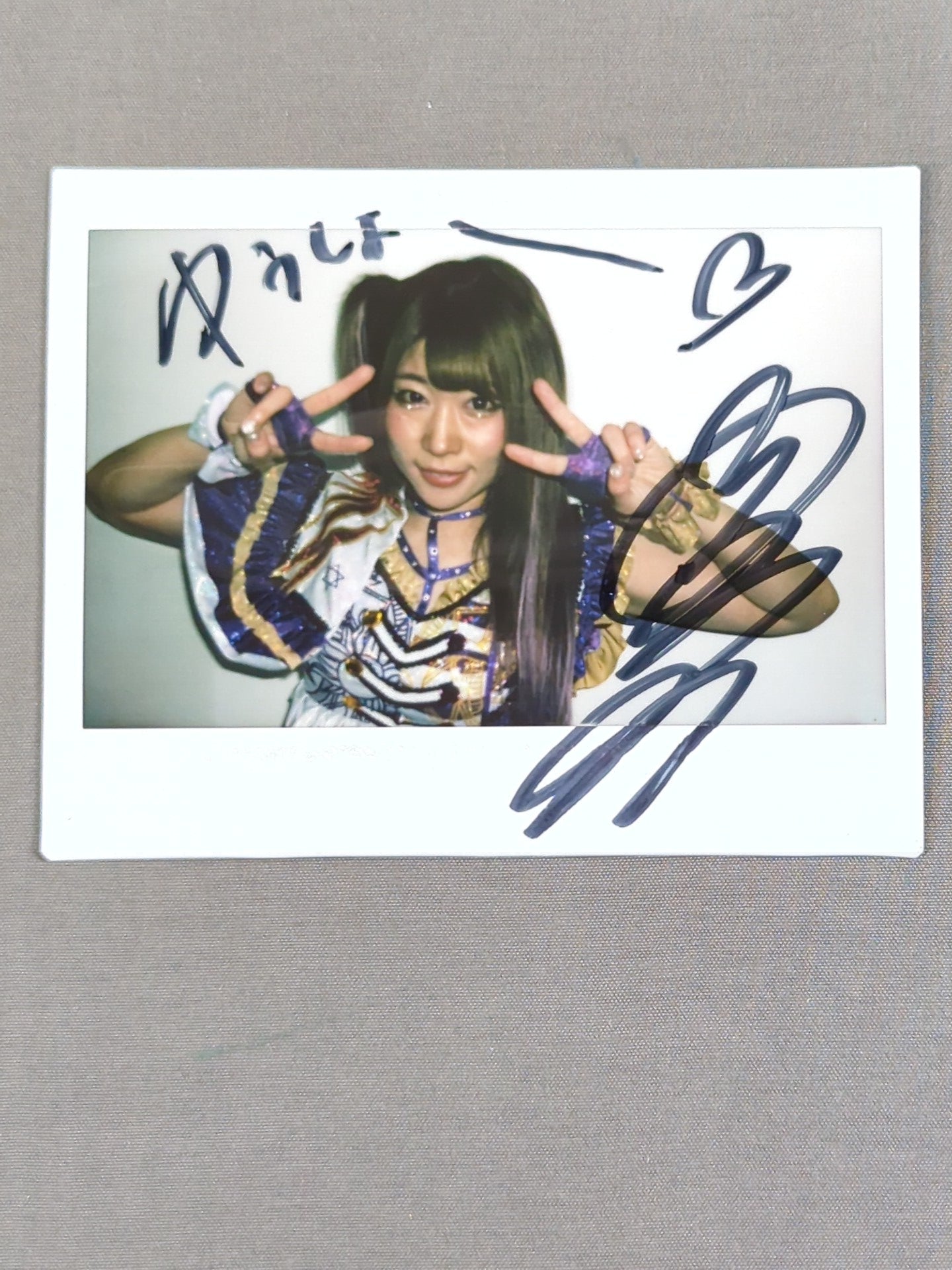 Tam Nakano  hand signed autograph  Cheki (O-2)