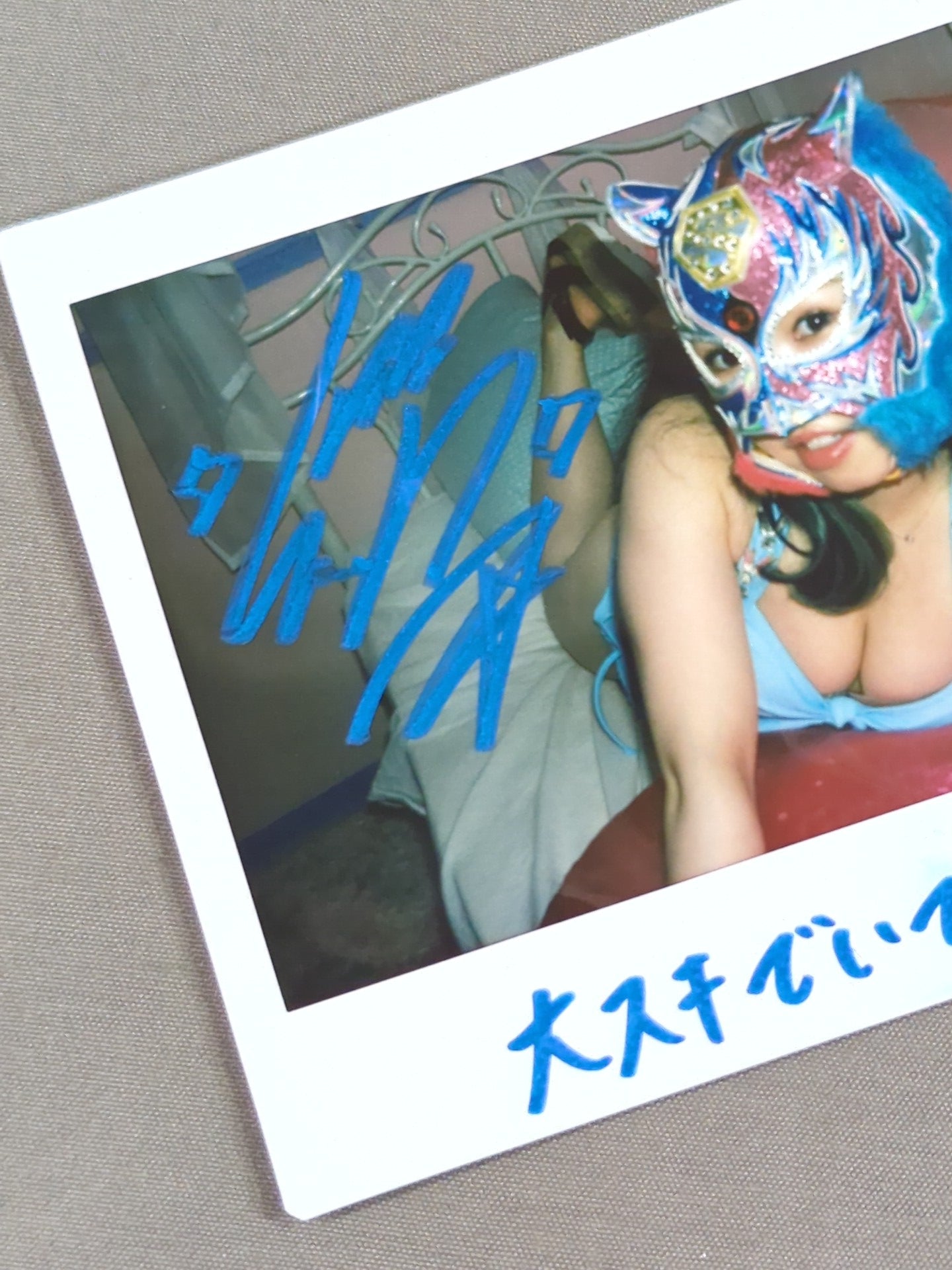 STARLIGHT KID  hand signed autograph  Swimsuit Cheki(1)
