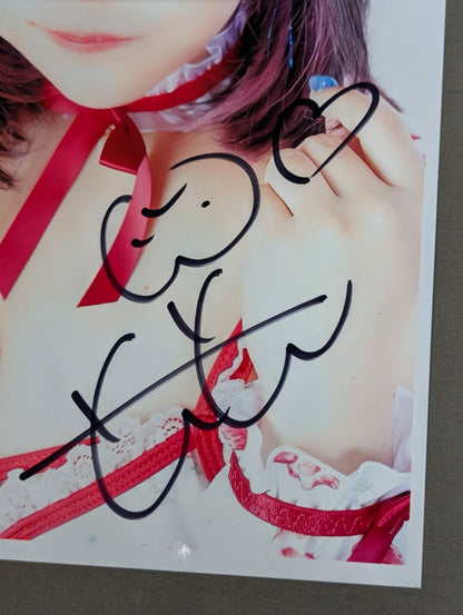花園桃花 直筆サイン入り いちごコス ポートレート(A-1)