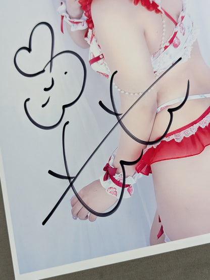 花園桃花 直筆サイン入り いちごコス ポートレート(A-2)