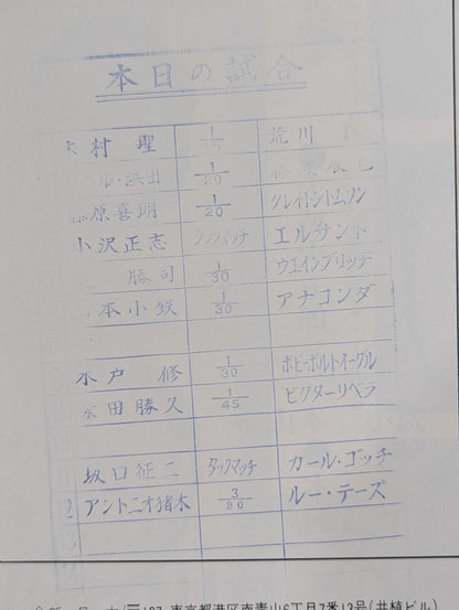 ★坂口&猪木vsゴッチ&テーズ★ 世界最強タッグ戦