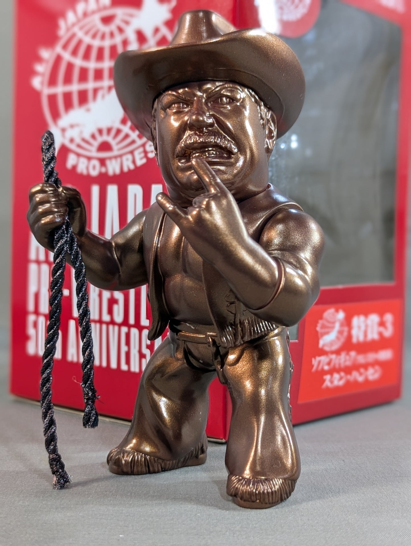★ All Japan Pro Wrestling 50th Anniversary Lottery ★ Stan Hansen Bronze Soft Vinyl