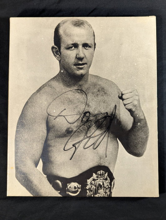 【hand signed autograph】 Dory Funk Jr.  Wood Manufactured photo panel