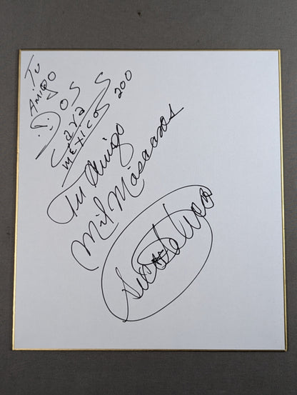 Mil Mascaras & Dos Caras & El Sicodelico (with photo)