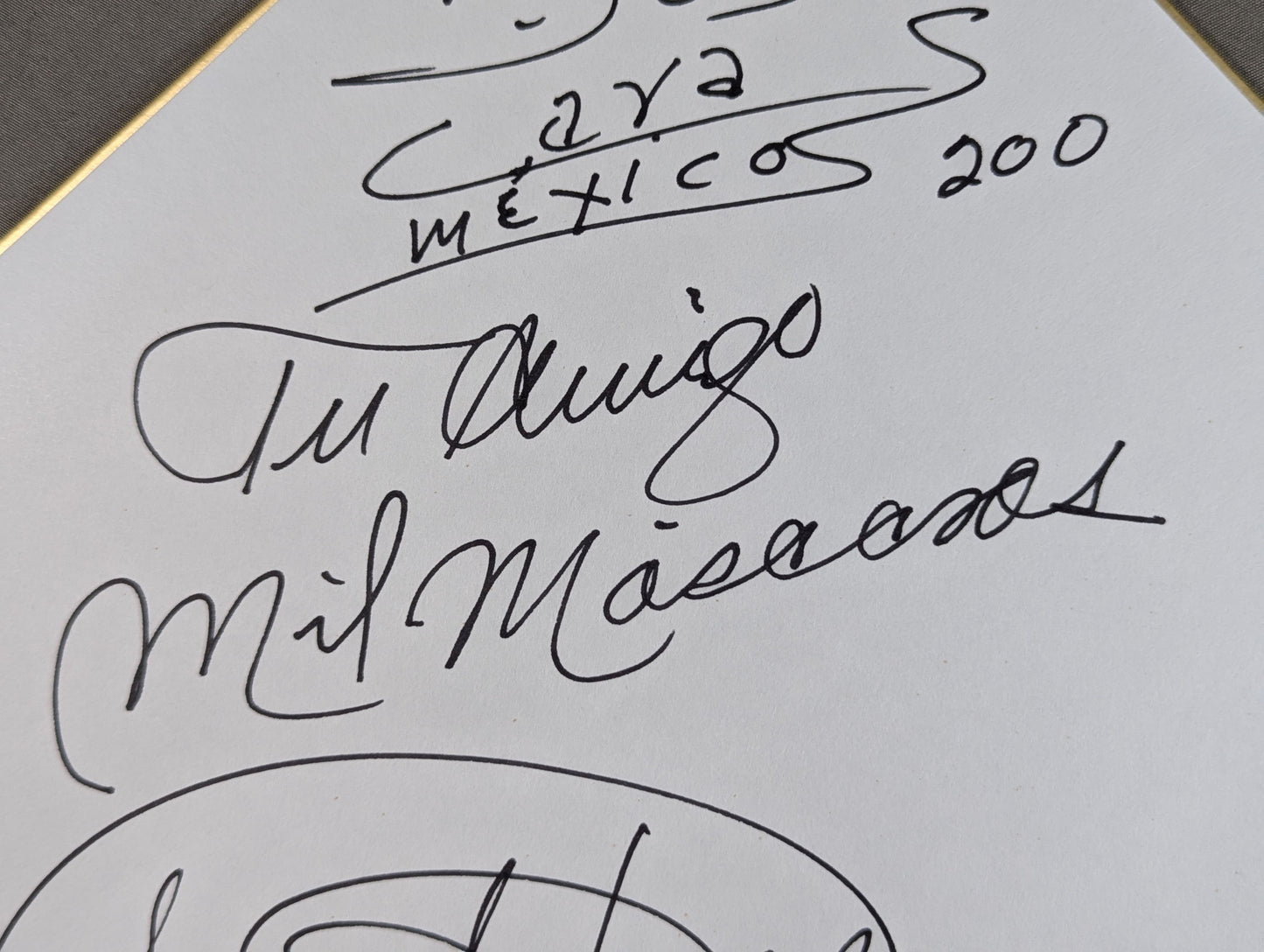 Mil Mascaras & Dos Caras & El Sicodelico (with photo)