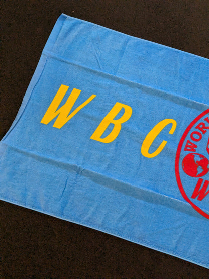 WBC 2002「第40回東京総会」バスタオル②(青×赤)