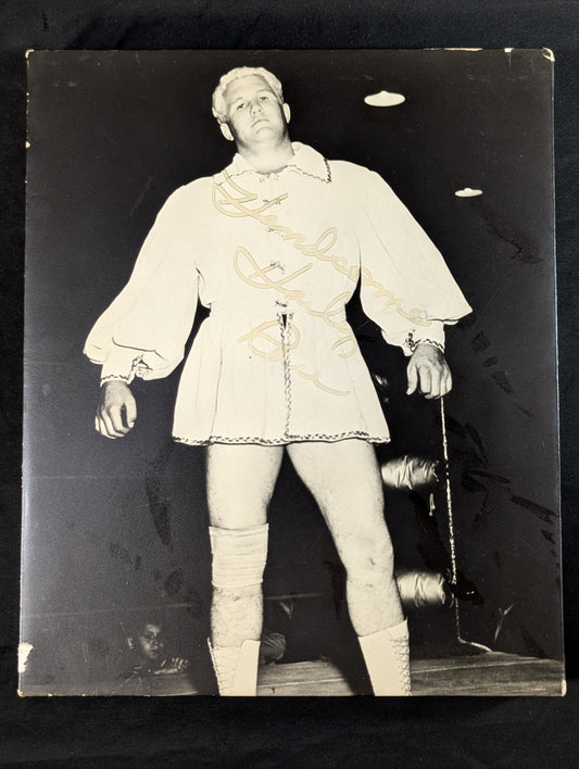 【hand signed autograph】 Harley Race  Wood Manufactured photo panel