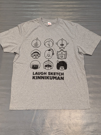 キン肉マン「LAUGH SKETCH KINNIKUMAN」Tシャツ(グレー)