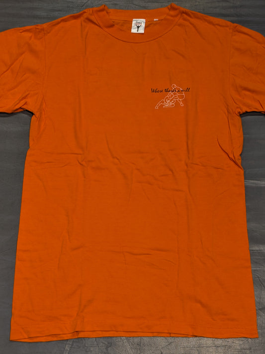 Kazushi Sakuraba Where there's a will T-shirt (1) (orange)