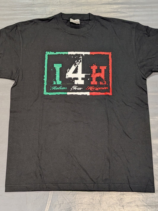 [3-person hand-signed autograph ] I4H (Italian Four Horsemen) T-shirt (Black)