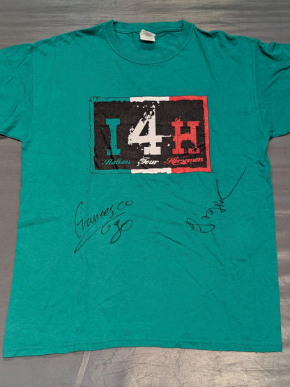 【2名直筆サイン入り】 I4H(イタリアン・フォー・ホースメン) Tシャツ(グリーン)