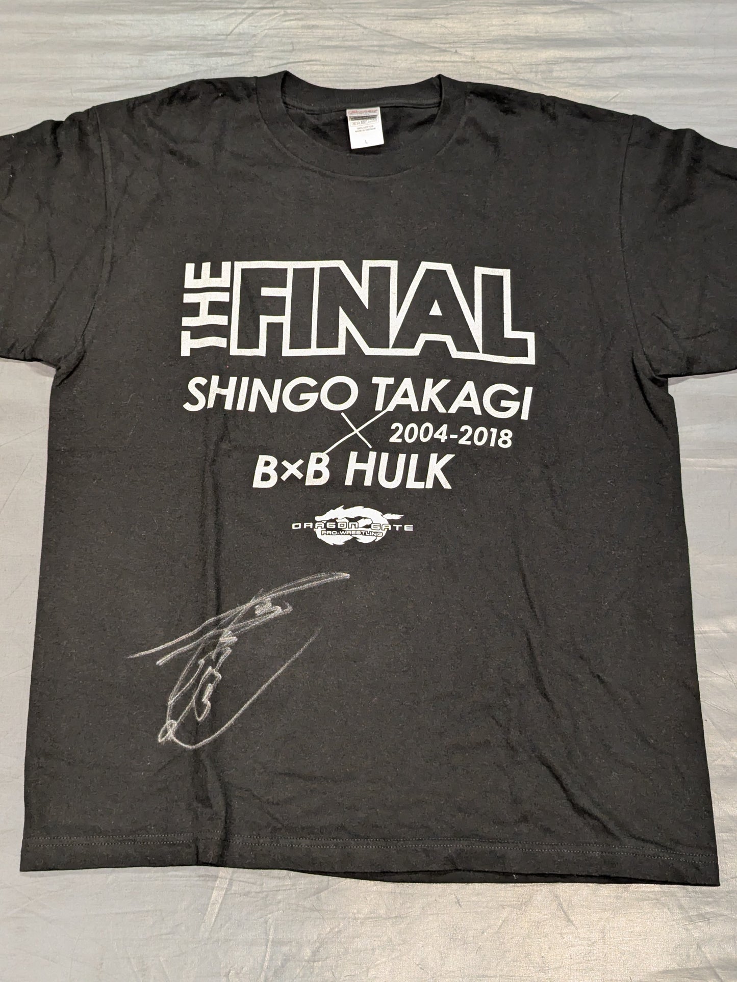 【鷹木信悟 直筆サイン入り】鷹木信悟vsB×Bハルク「THE FINAL」Tシャツ