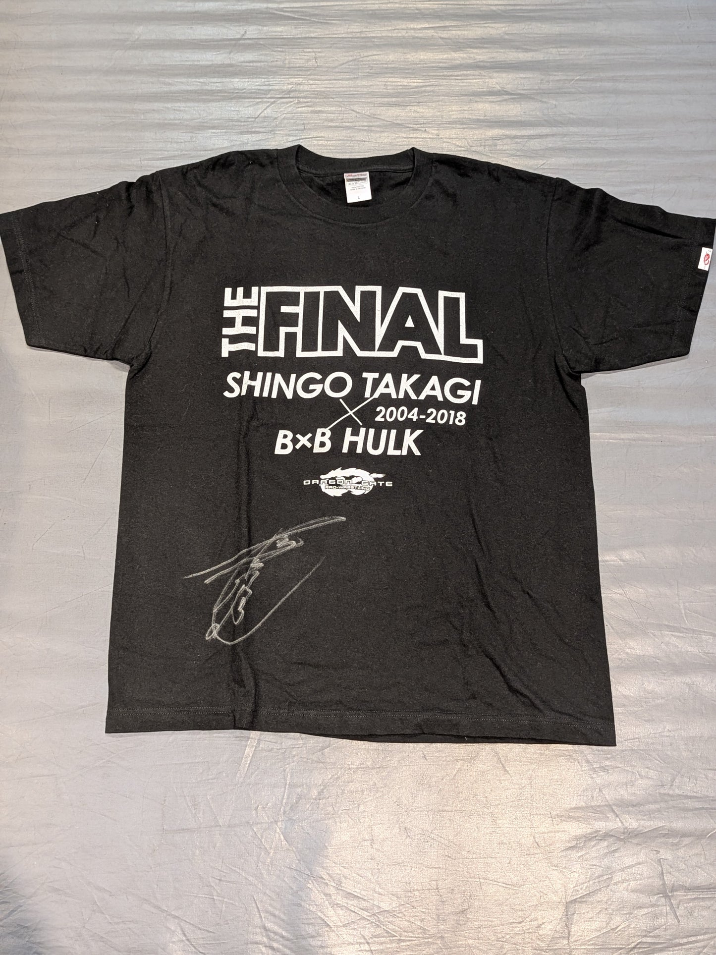【鷹木信悟 直筆サイン入り】鷹木信悟vsB×Bハルク「THE FINAL」Tシャツ