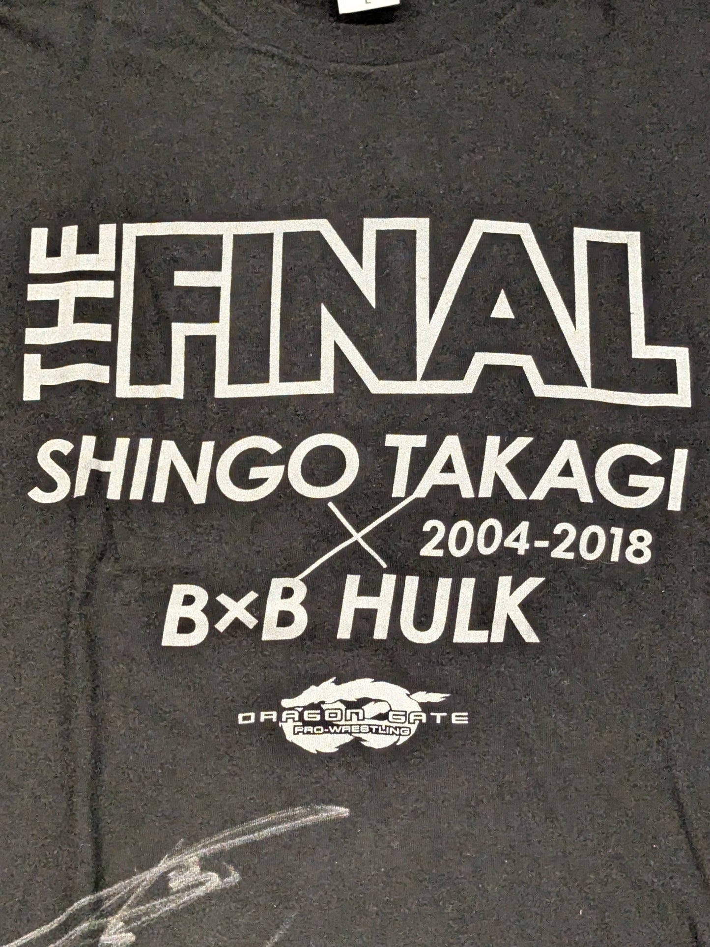 【鷹木信悟 直筆サイン入り】鷹木信悟vsB×Bハルク「THE FINAL」Tシャツ