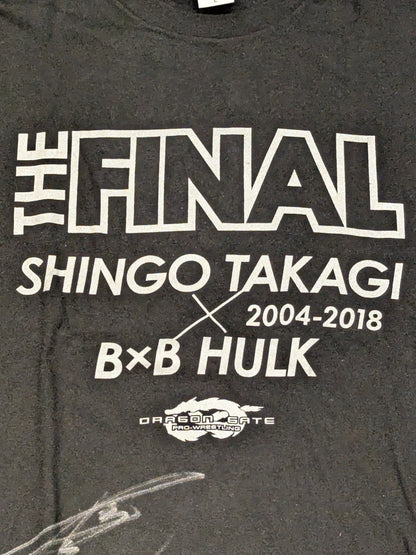 【鷹木信悟 直筆サイン入り】鷹木信悟vsB×Bハルク「THE FINAL」Tシャツ