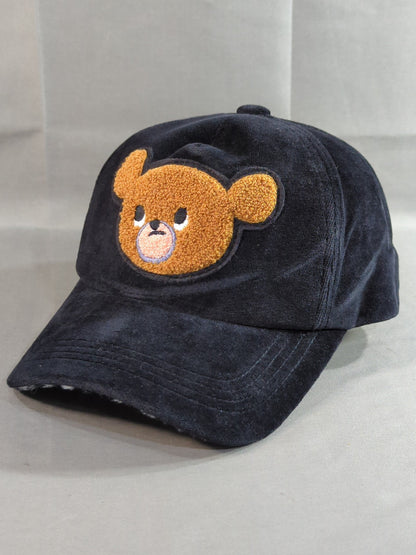 武藤敬司 武藤ベア(刺繍) キャップ(ブラック)