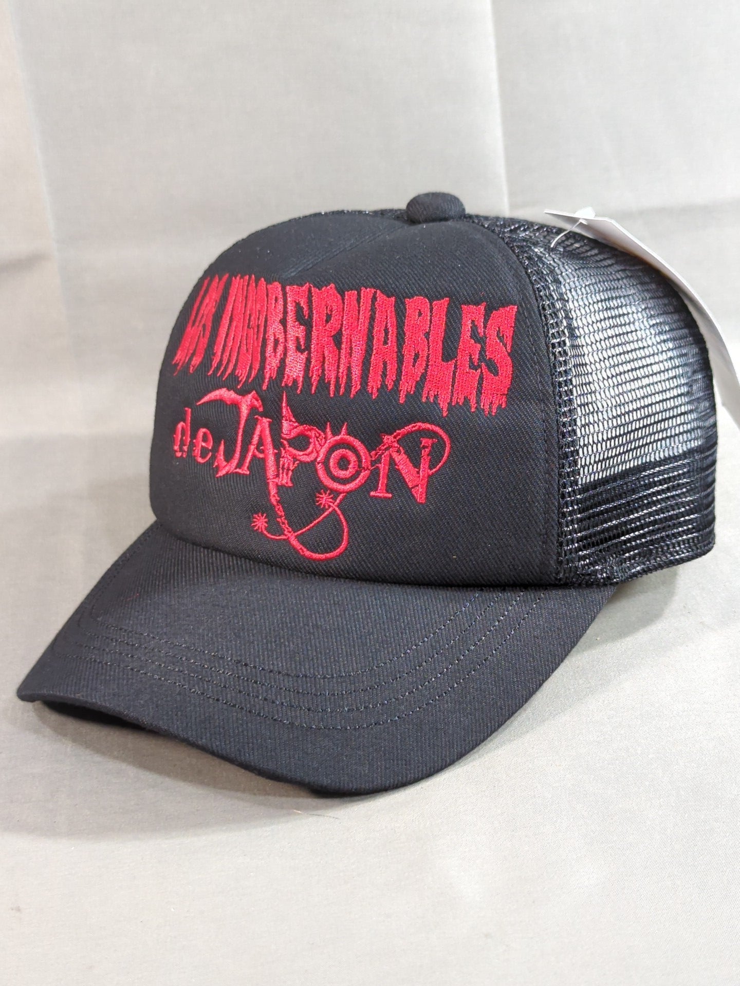 L.I.J ×AGUILA Mesh Cap (1) (Black×Red)