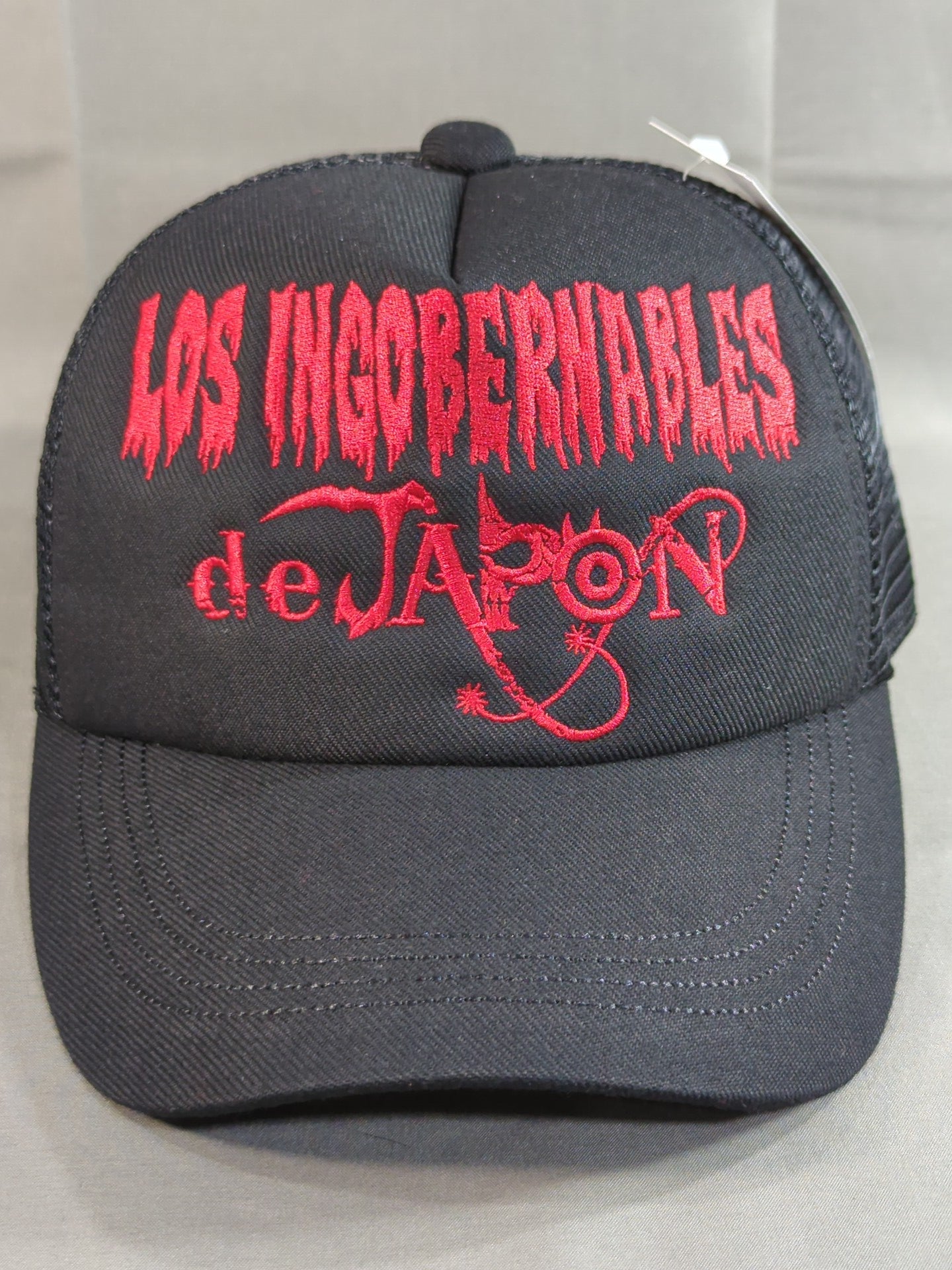 L.I.J ×AGUILA Mesh Cap (1) (Black×Red)