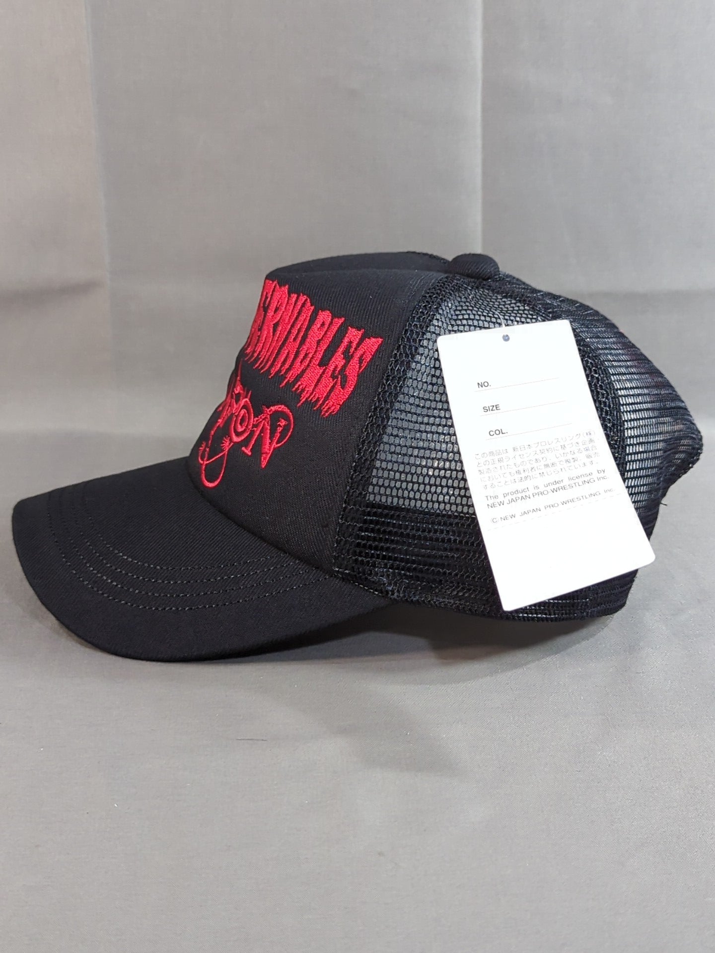L.I.J ×AGUILA Mesh Cap (1) (Black×Red)