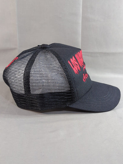 L.I.J ×AGUILA Mesh Cap (1) (Black×Red)