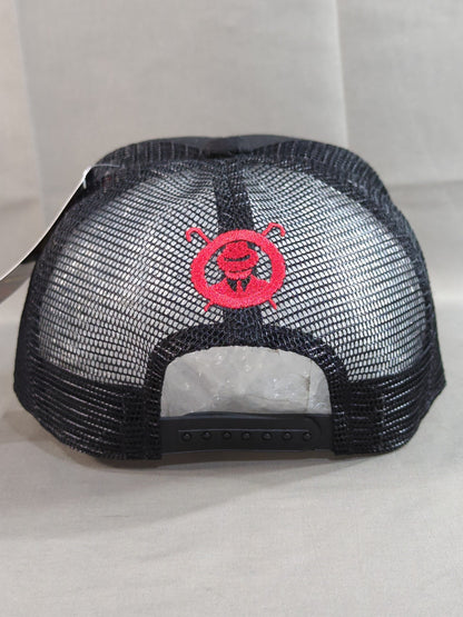 L.I.J ×AGUILA Mesh Cap (1) (Black×Red)