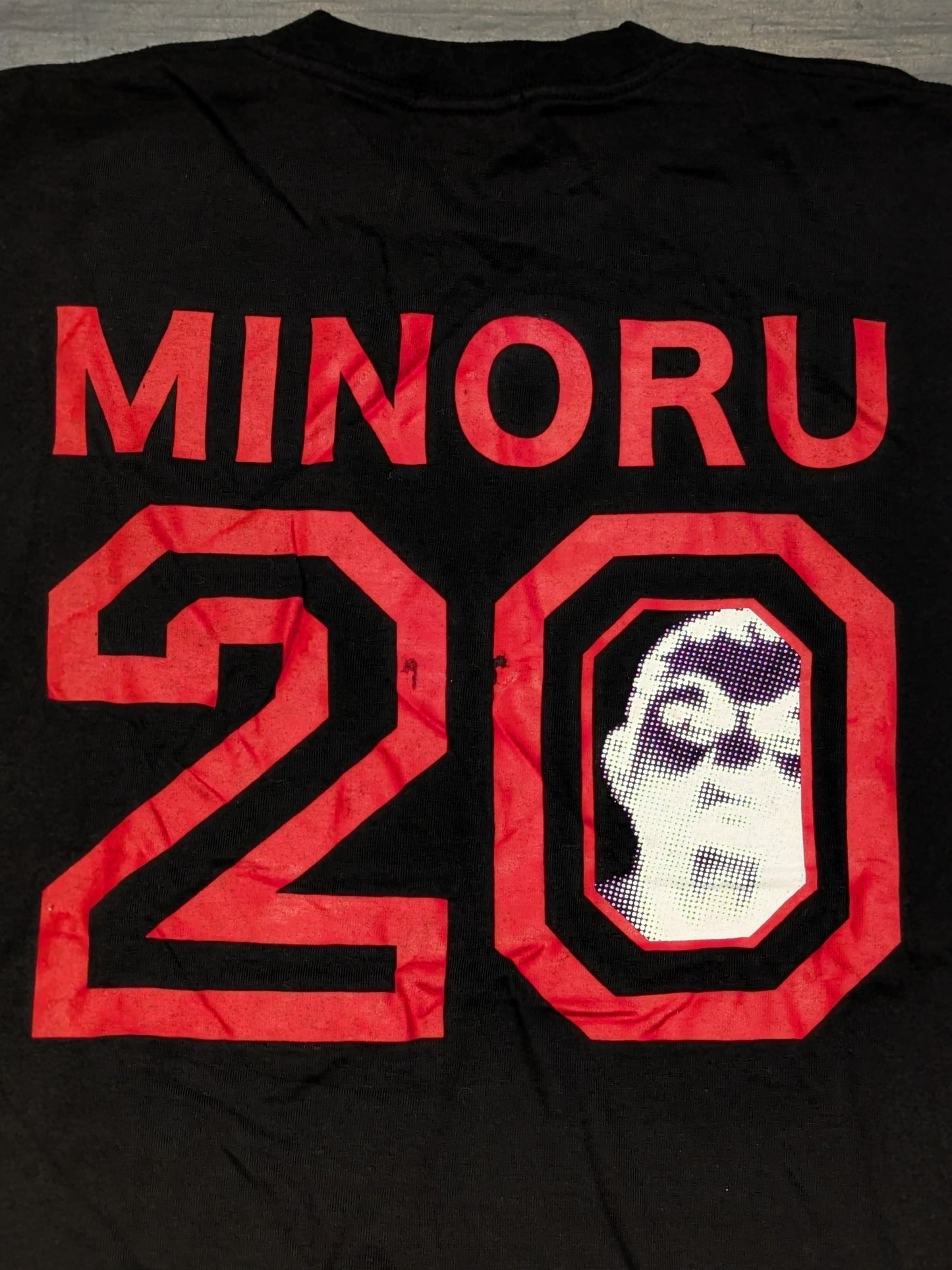 【直筆サイン入り】鈴木みのる デビュー20周年記念 Tシャツ(ブラック×レッド)