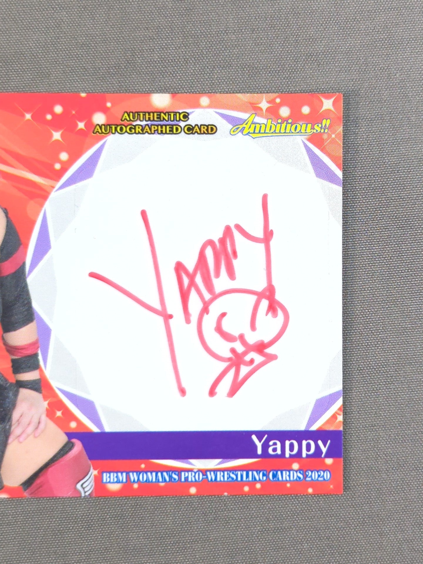 2020 BBM Yappy Official Autographed Card