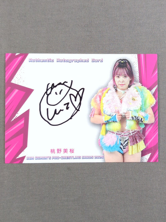 2025 BBM 桃野美桜 公式サインカード