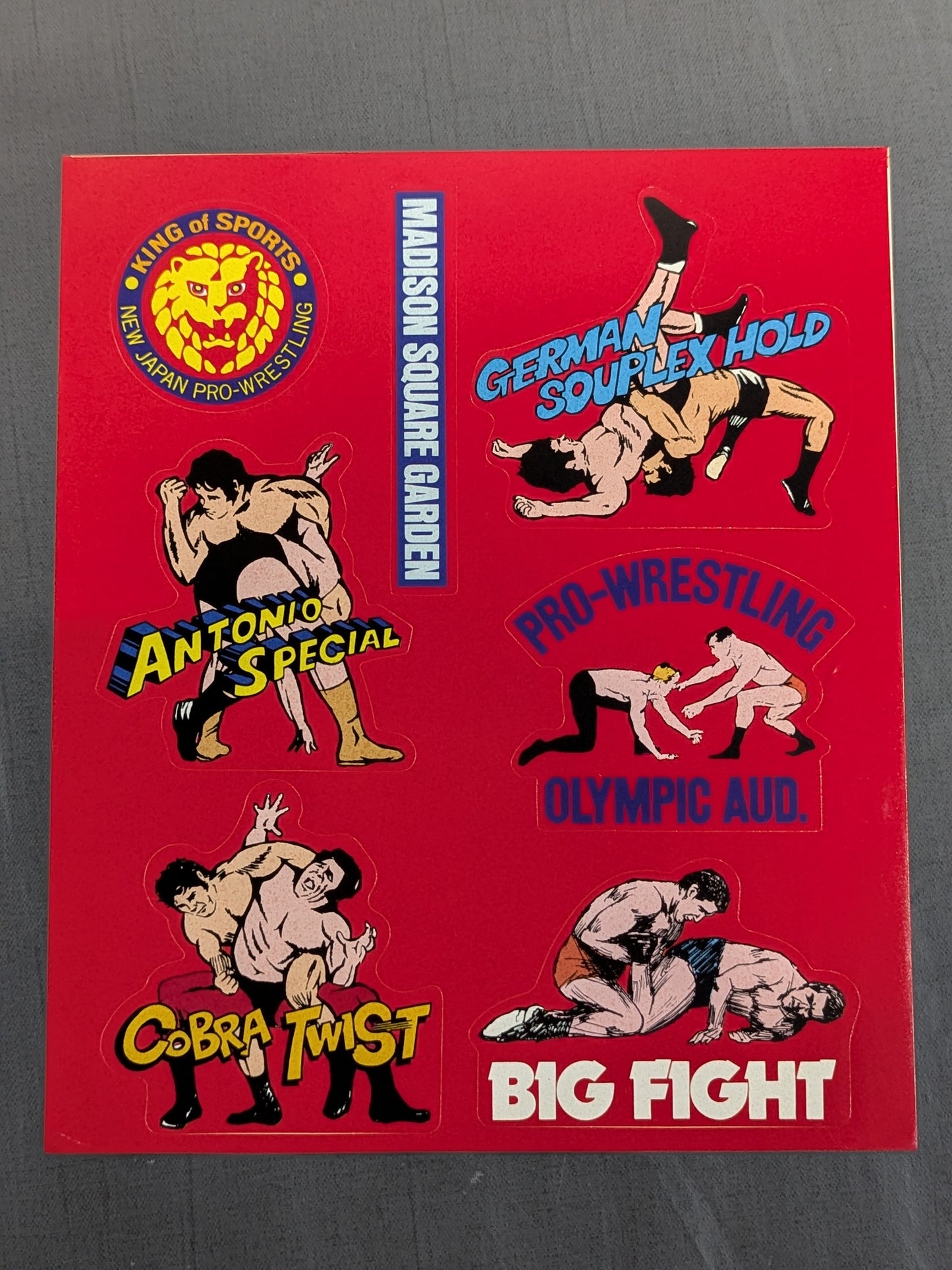 ★ Burning Fighting Spirit with ★ Sticker Antonio Inoki 