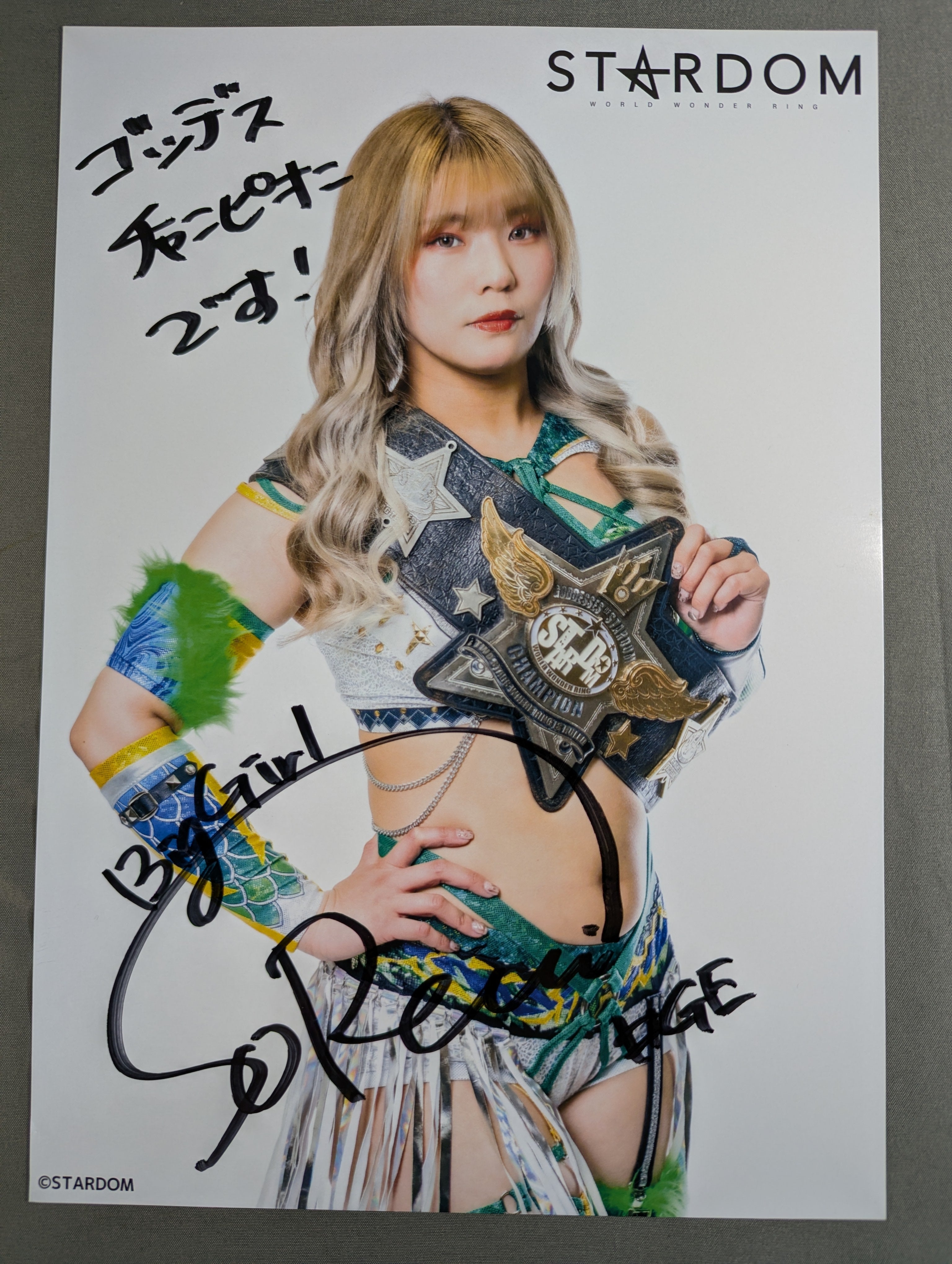壮麗亜美 直筆サイン入り スターダムポートレート(F-2) – 闘道館
